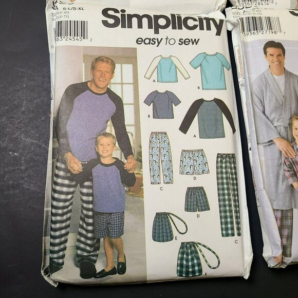 Lot (9) Simplicity Sewing Patterns Family Mom Women Children Boy Girl Dad Father - Picture 4 of 7